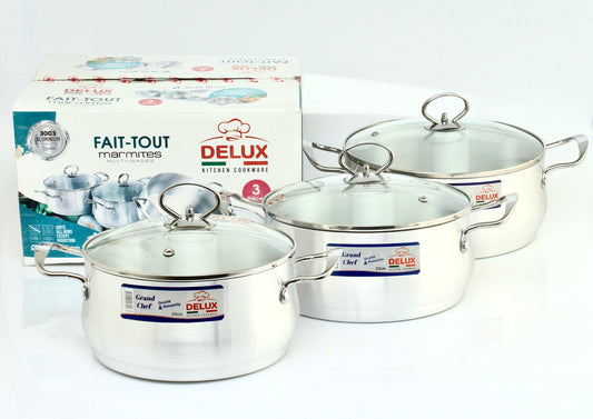 Série DELUX Aluminium – 3 Pcs