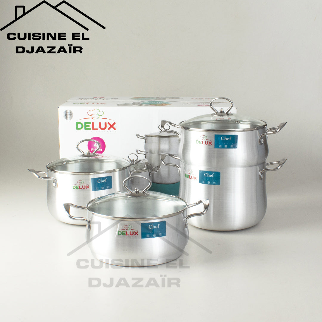 🍲 طقم ألمنيوم DELUX – 4 PCS 🍲