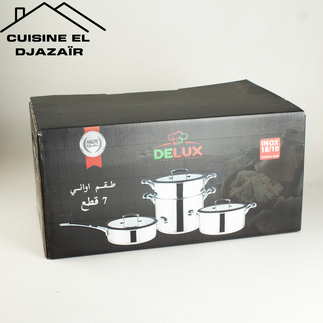 طقم DELUX Inox Silicone + Sauteuss | 17.500 دج
