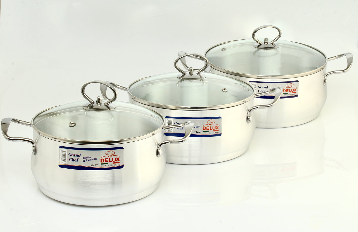 Série DELUX Aluminium – 3 Pcs