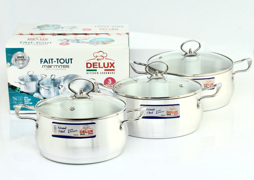 Série DELUX Aluminium – 3 Pcs