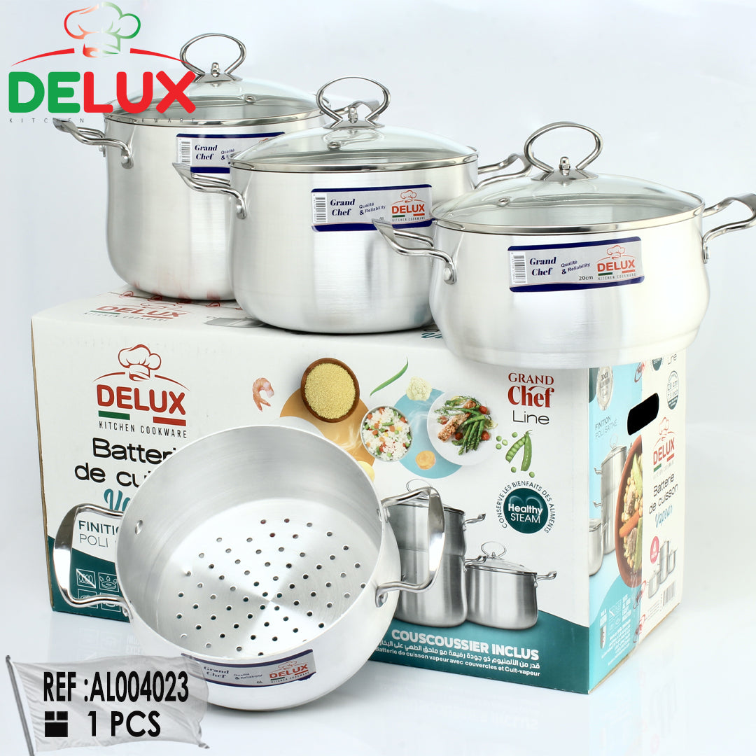 🍲 طقم ألمنيوم DELUX – 4 PCS 🍲