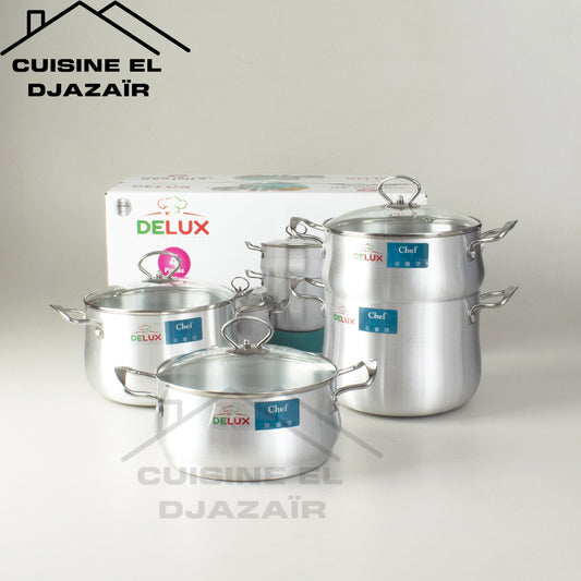 🍲 طقم ألمنيوم DELUX – 4 PCS 🍲