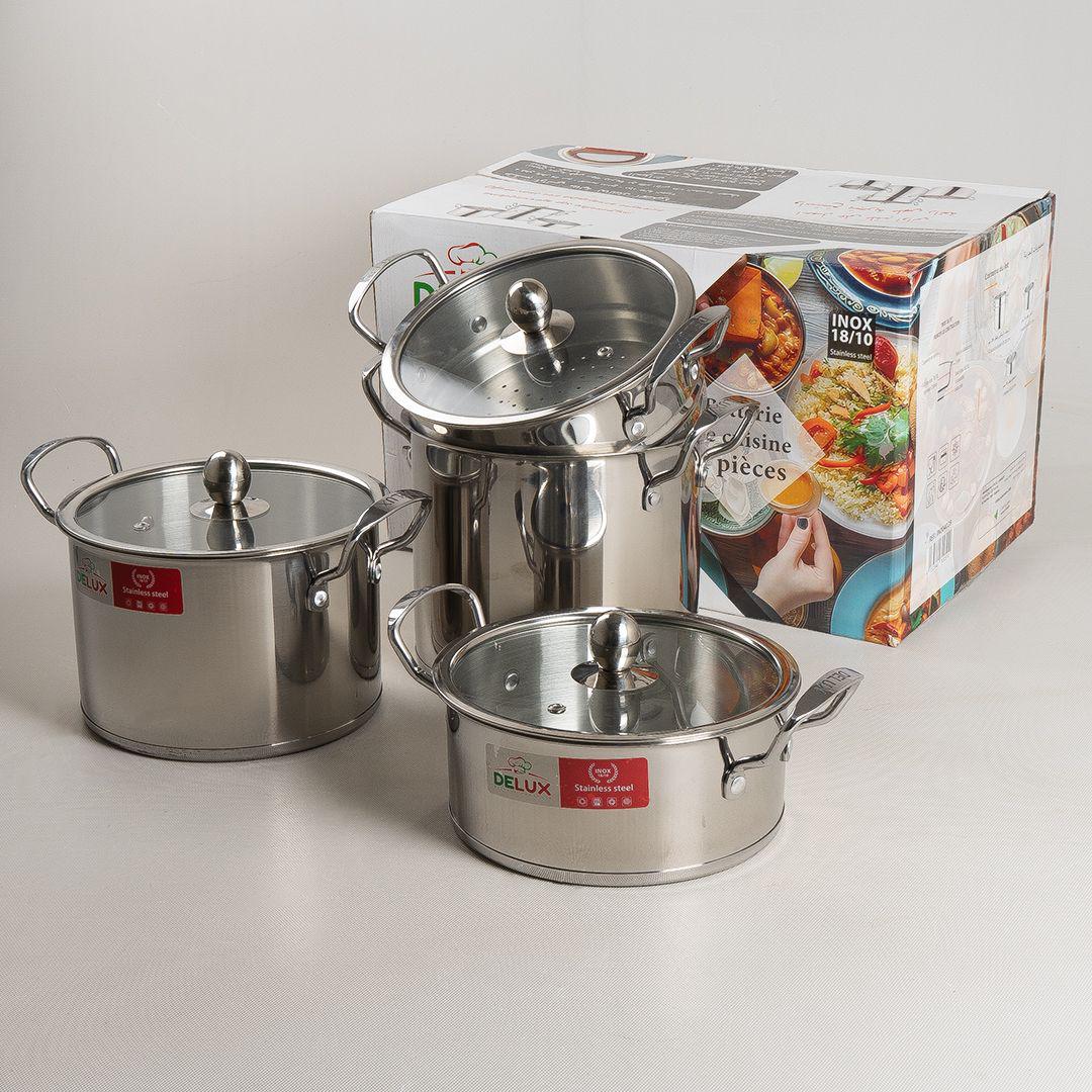 Série Batterie Inox 18/10 DELUX 7 Pcs